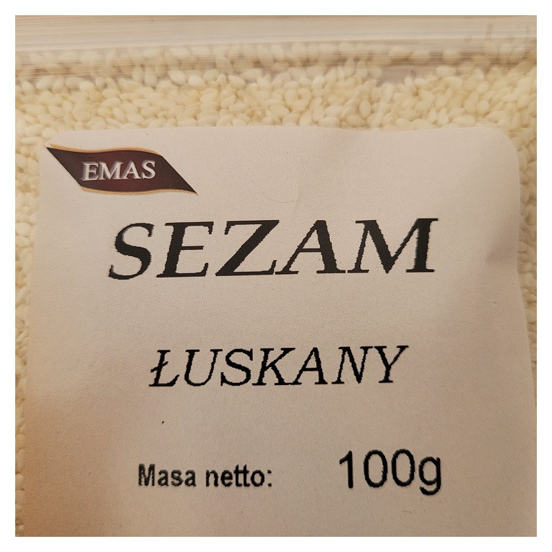 SEZAM BIAŁY ZIARNO 200G