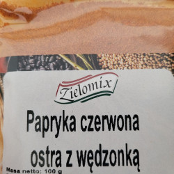 PAPRYKA CZERWONA MIELONA OSTRA WĘDZONA 100G