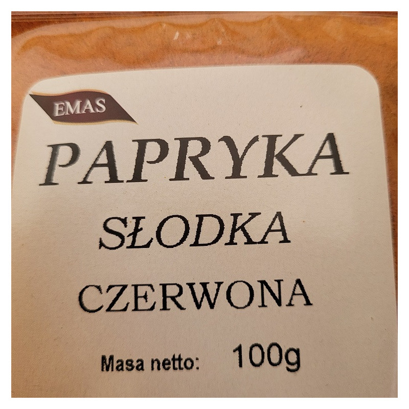 PAPRYKA CZERWONA MIELONA SŁODKA 100G