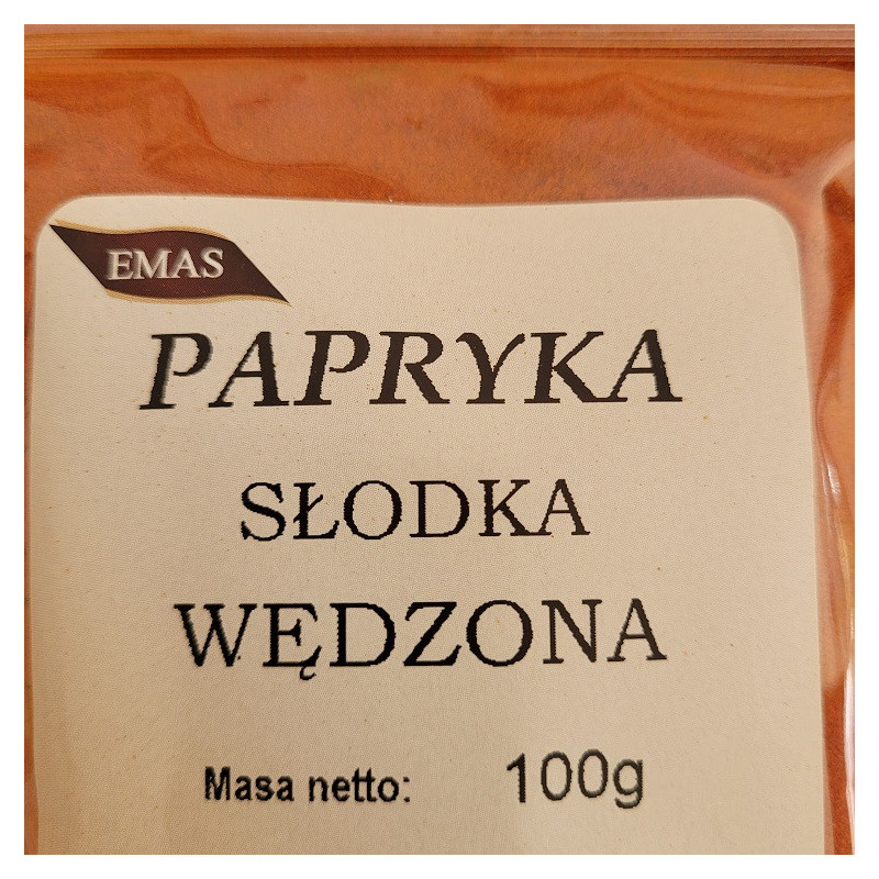 PAPRYKA MIELONA SŁODKA WĘDZONA 100G