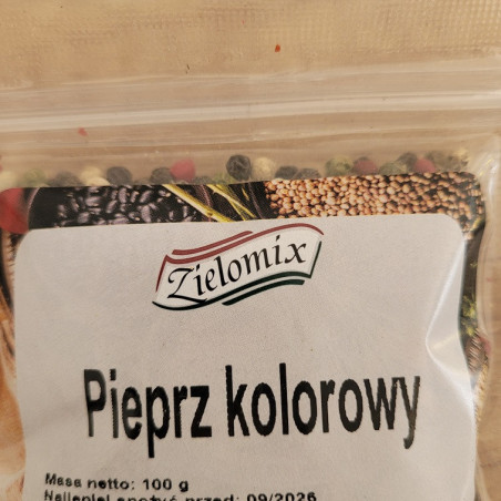 PIEPRZ KOLOROWY CAŁY 100G