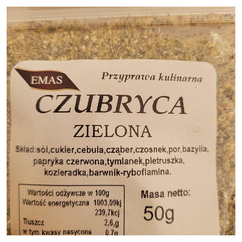 CZUBRYCA ZIELONA 50G