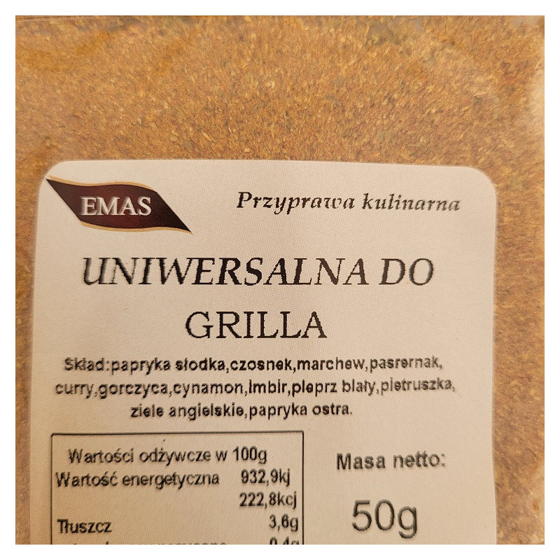 UNIWERSALNA DO GRILLA 50G