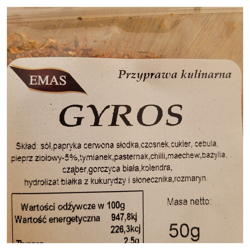 PRZYPRAWA DO GYROSA 50G