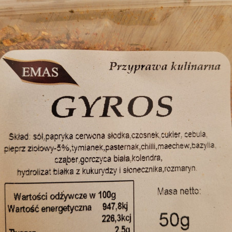 PRZYPRAWA DO GYROSA 50G