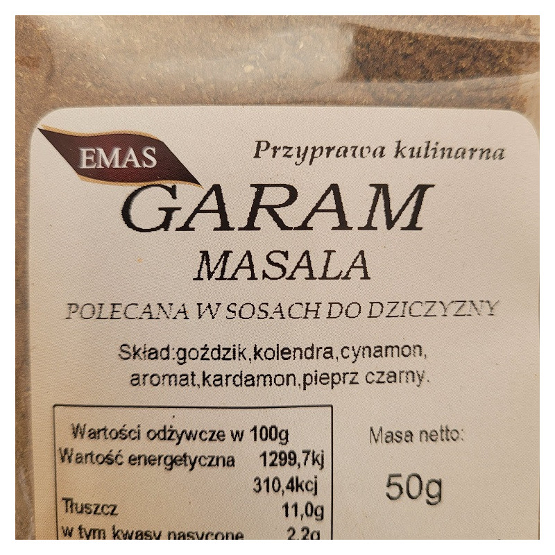 GARAM MASALA 50G