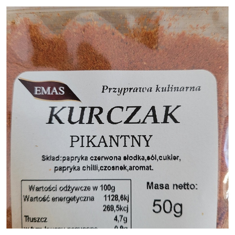 DO KURCZAKA ZŁOCISTA PIKANTNA 50G