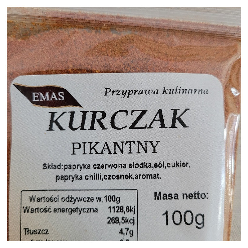 DO KURCZAKA ZŁOCISTA PIKANTNA 100 G