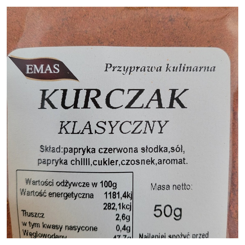 DO KURCZAKA ZŁOCISTA KLASYCZNA 50G