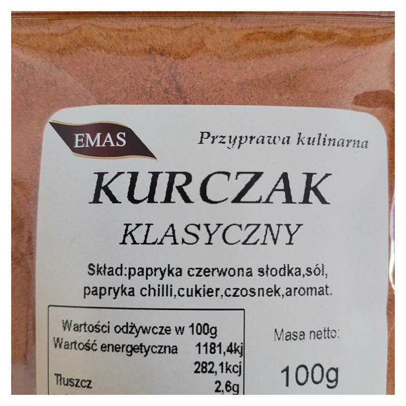 DO KURCZAKA ZŁOCISTA KLASYCZNA 100 G