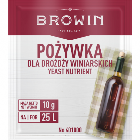 POŻYWKA DLA DROŻDZY WINIARSKICH 10G