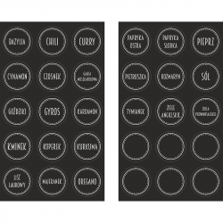 ZESTAW 12X SŁOIK 120ML + 30 ETYKIET PRZYPRAWY